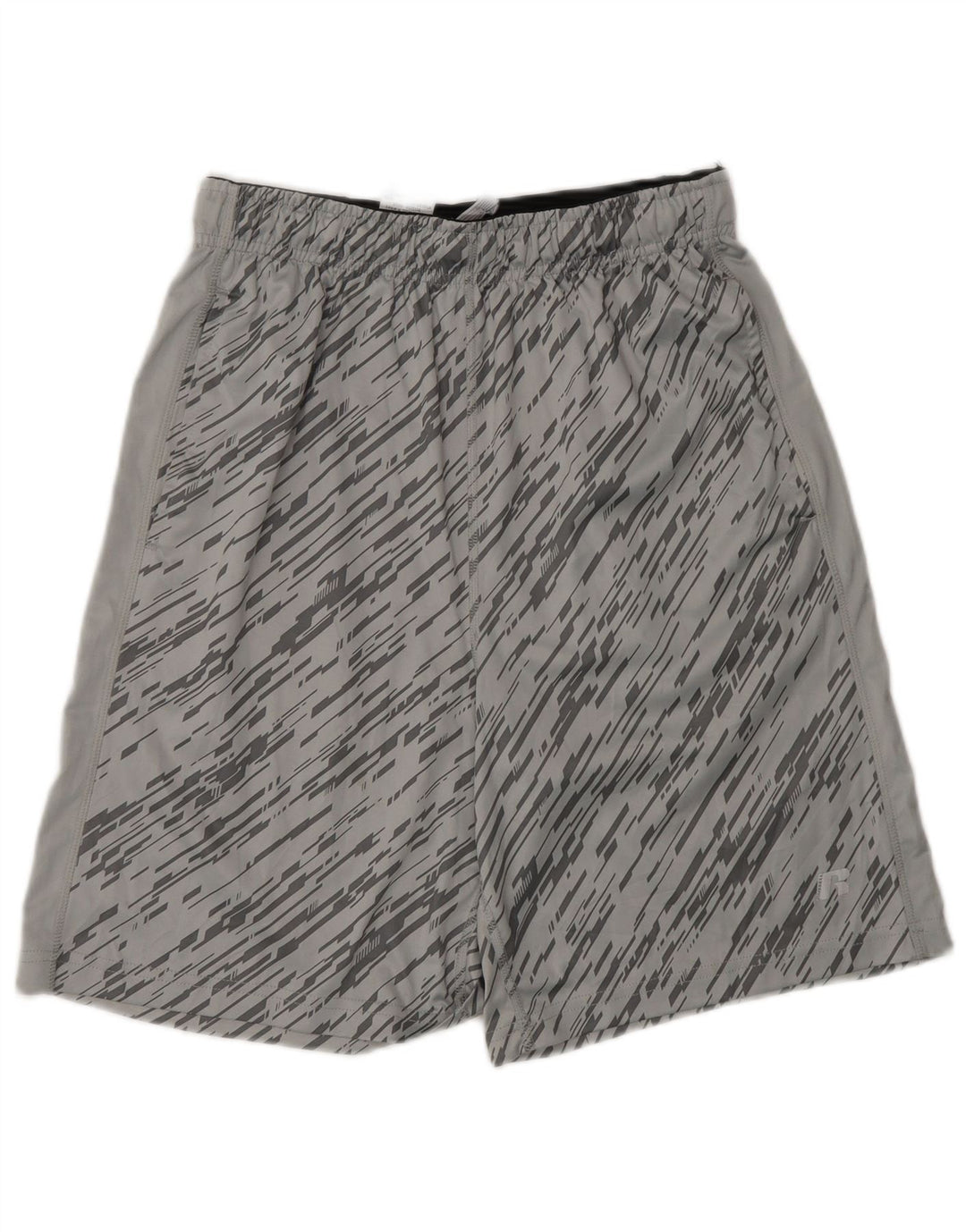 Russell Athletic Mens Sport Shorts Small Grey Flecked Polyester