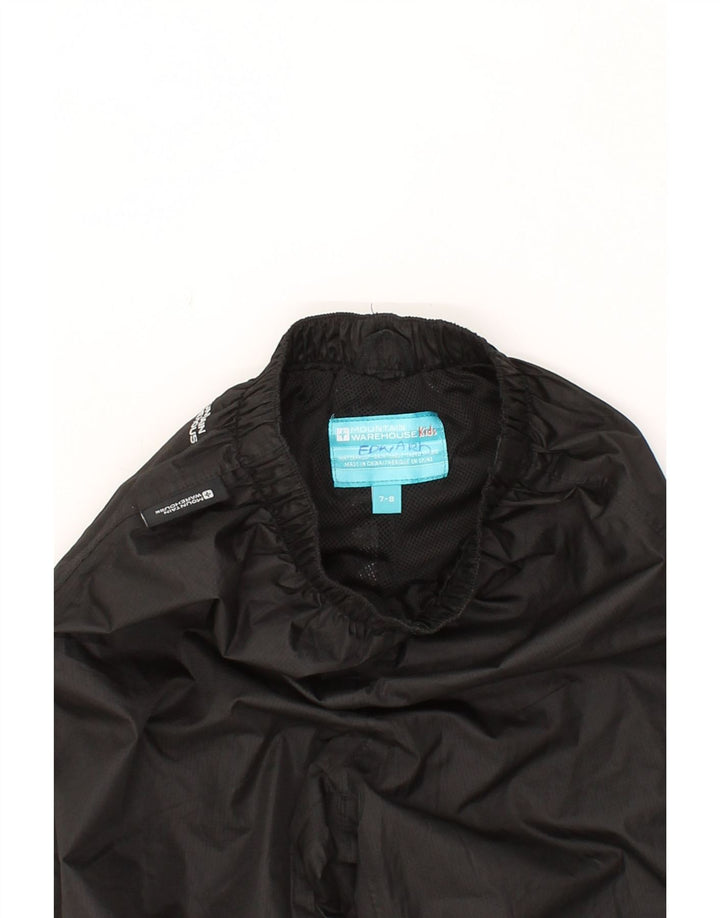 MOUNTAIN WAREHOUSE Boys Tracksuit Trousers 7-8 Years  Black Polyester Vintage Mountain Warehouse and Second-Hand Mountain Warehouse from Messina Hembry 
