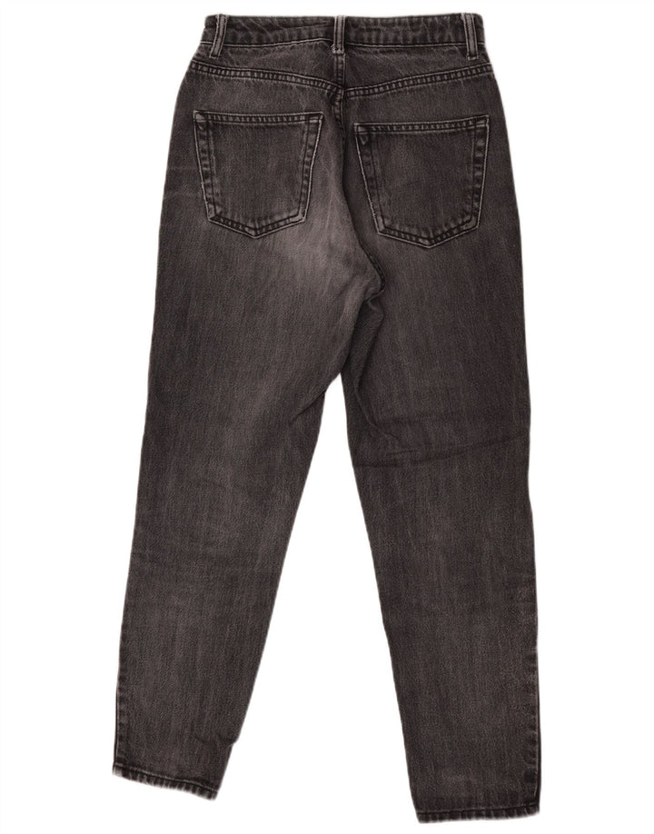 Topshop Womens Straight Jeans W26 L27 Black Cotton