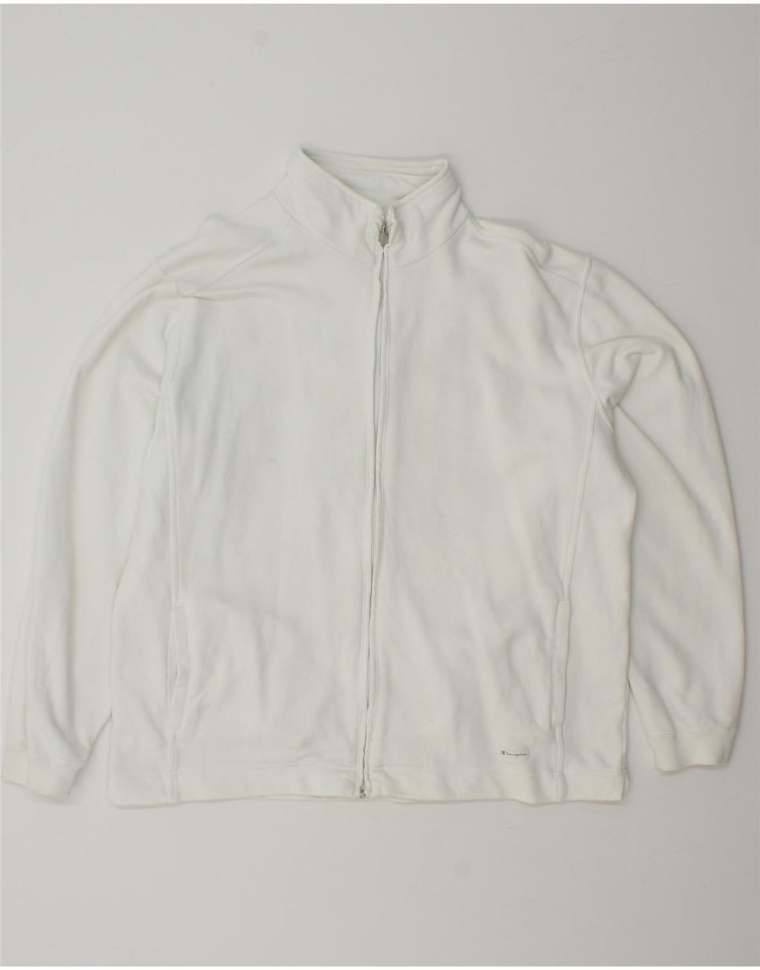 CHAMPION Womens Tracksuit Top Jacket UK 16 Large White Cotton Vintage Champion and Second-Hand Champion from Messina Hembry 