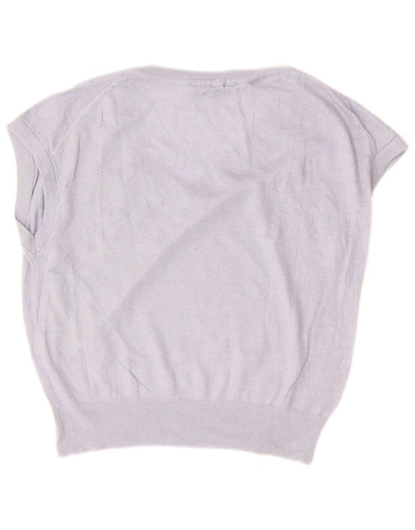 ZARA Womens Crop Vest Tank Top UK 10 Small Purple