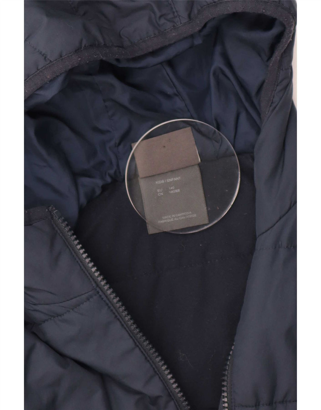 Jack Wolfskin Boys Hooded Padded Jacket 9-10 Years Navy Blue