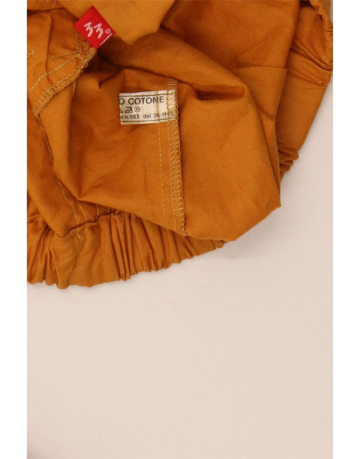 Vintage Mens Bomber Jacket UK 42 XL Orange Cotton