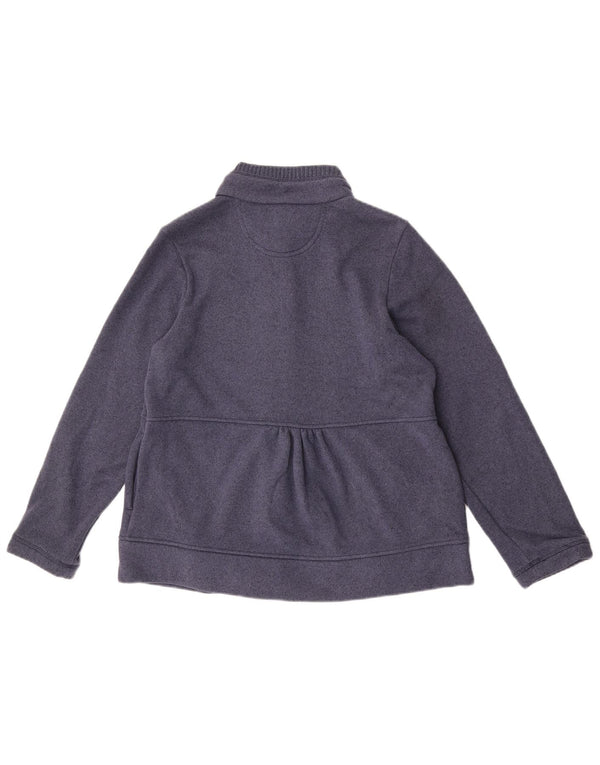 Marks & Spencer Womens Cardigan Sweater UK 12 Medium Navy Blue Polyester