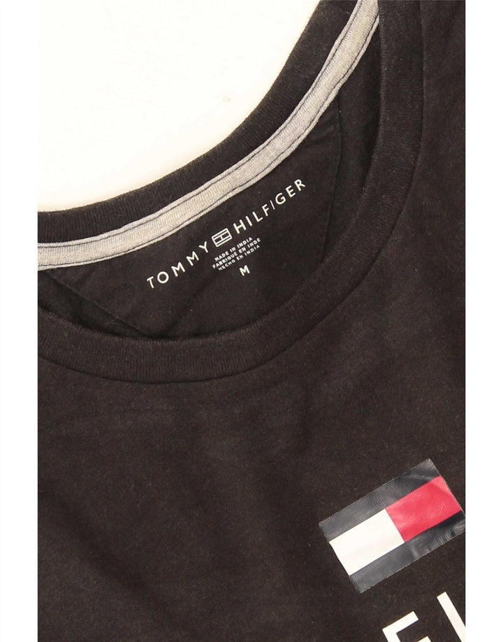 Tommy Hilfiger Mens Graphic T-Shirt Top Medium Black