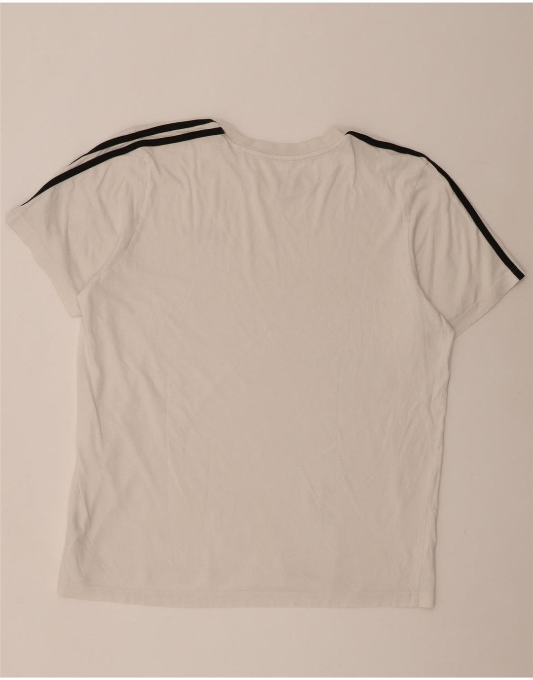 Adidas Mens T-Shirt Top XL White Cotton