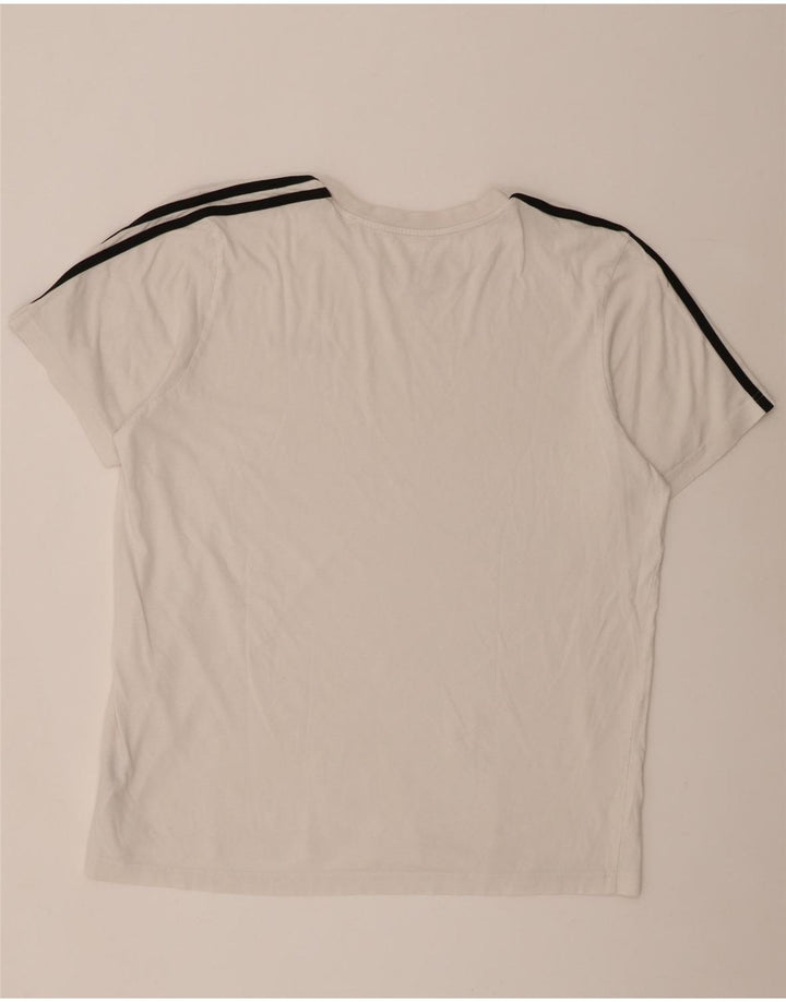 Adidas Mens T-Shirt Top XL White Cotton