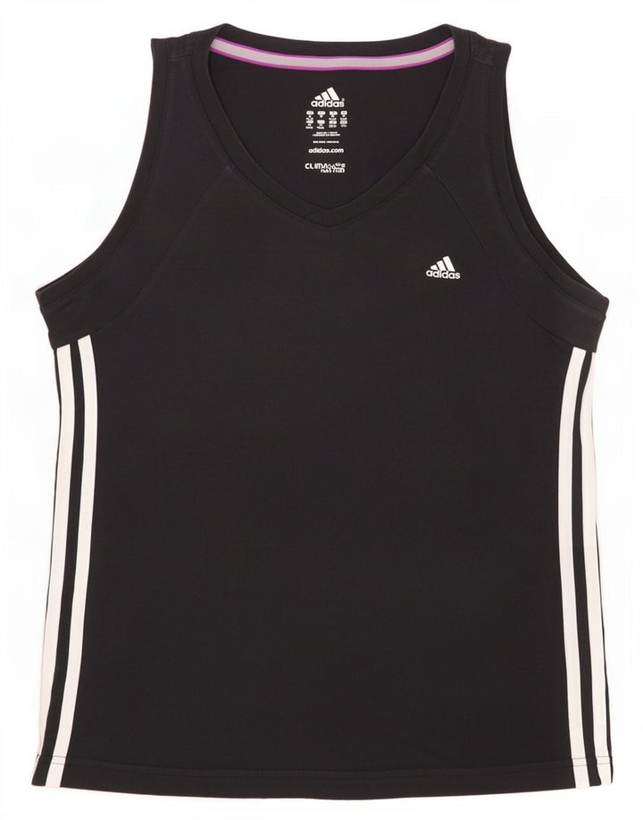 Adidas Womens Climalite Vest Top UK 12/14 Medium Black Cotton