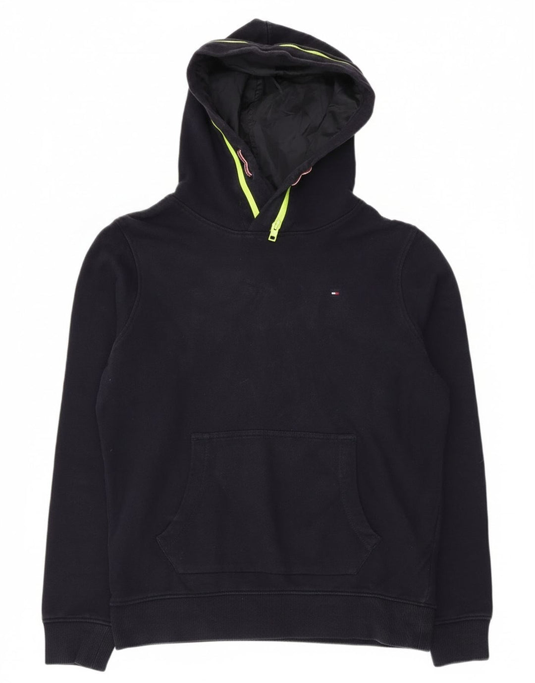 Tommy Hilfiger Boys Hoodie Jumper 13-14 Years Navy Blue Polyester