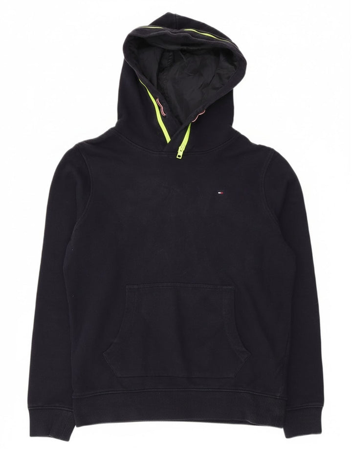 Tommy Hilfiger Boys Hoodie Jumper 13-14 Years Navy Blue Polyester