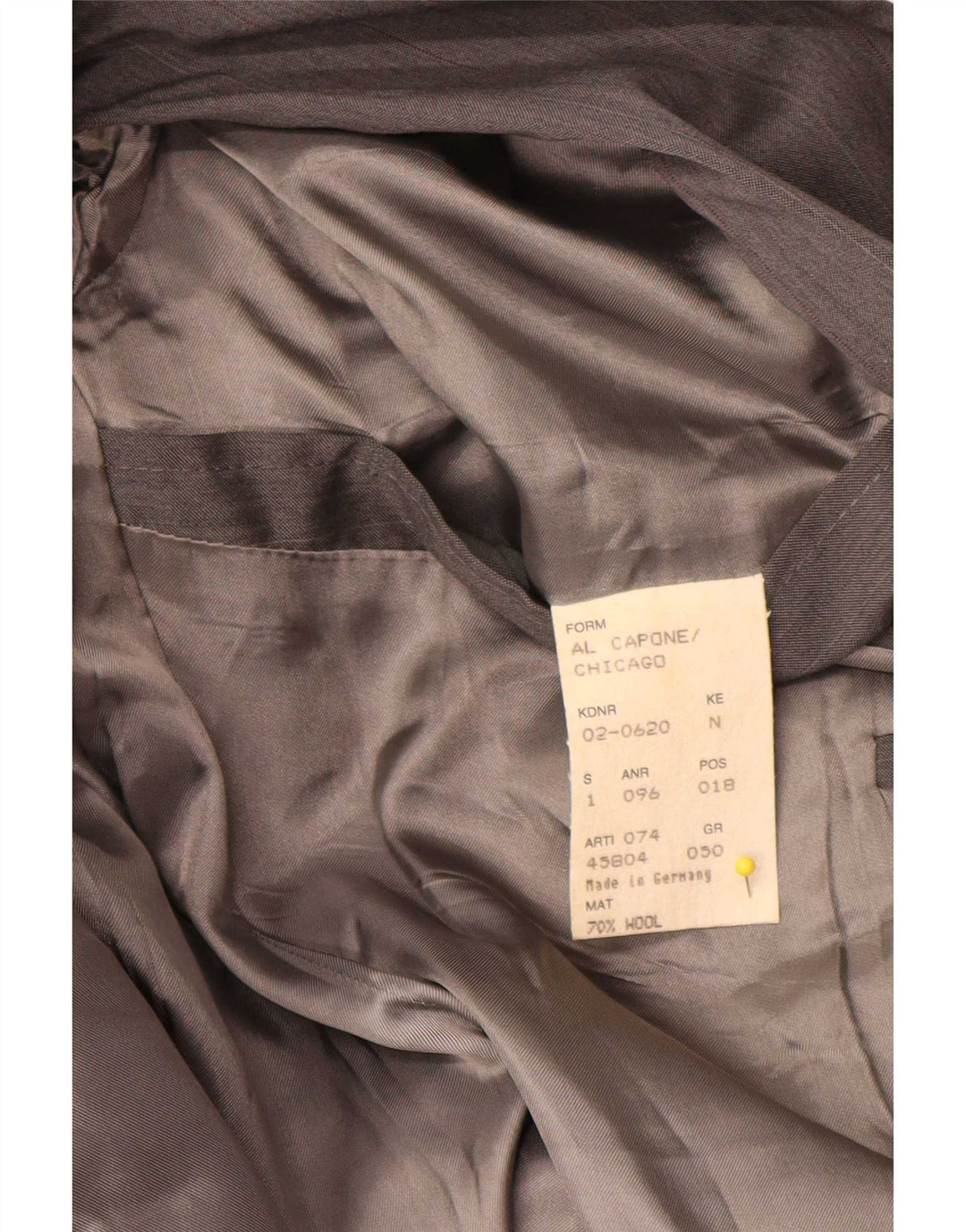 Hugo Boss Mens Double Breasted Blazer Jacket IT 50 Large Grey Striped Wool