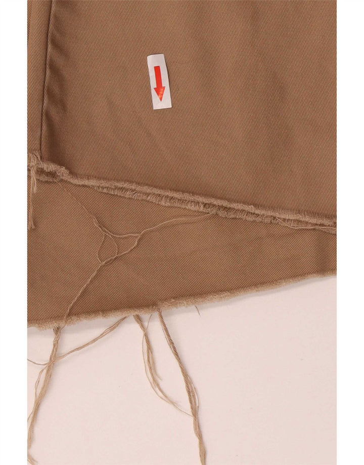 Izod Mens Pegged Cropped Trousers W32 L25 Beige Cotton