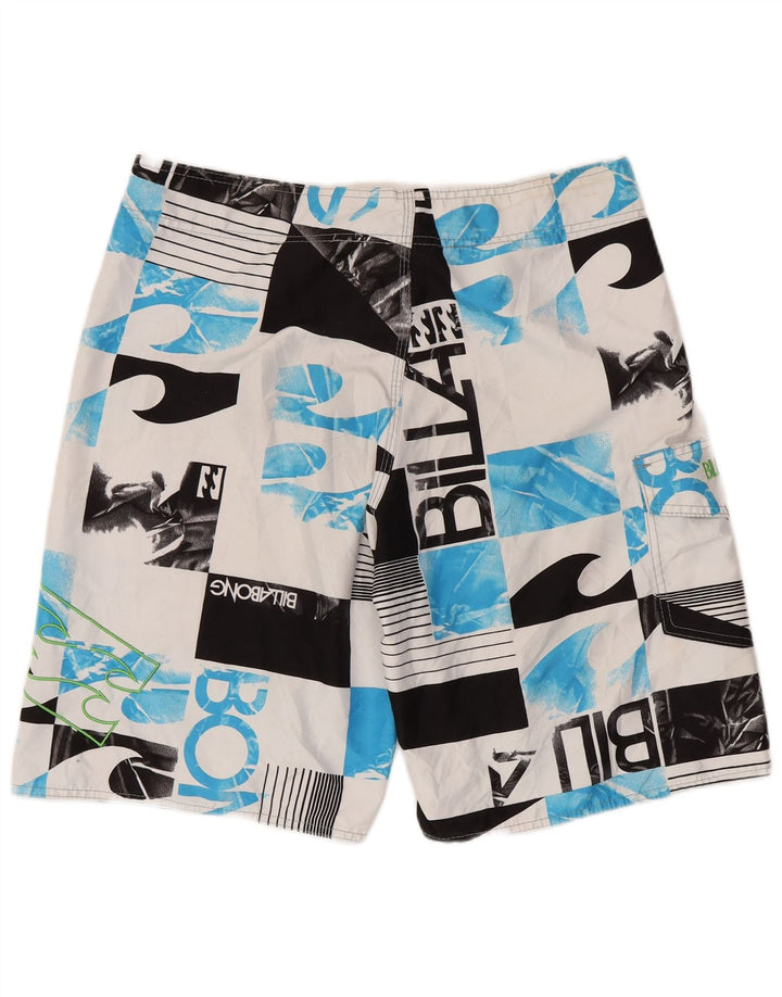Billabong Mens Graphic Swimming Shorts Large Multicoloured Geometric