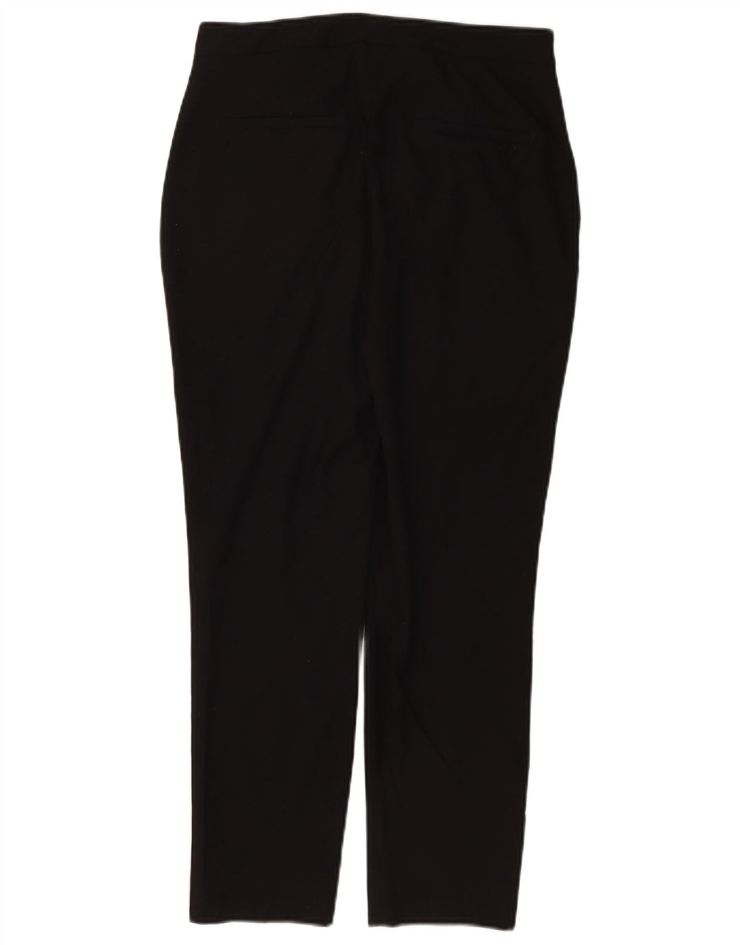 Zara Womens Slim Cropped Trousers EU 38 Small W28 L26 Black Polyester