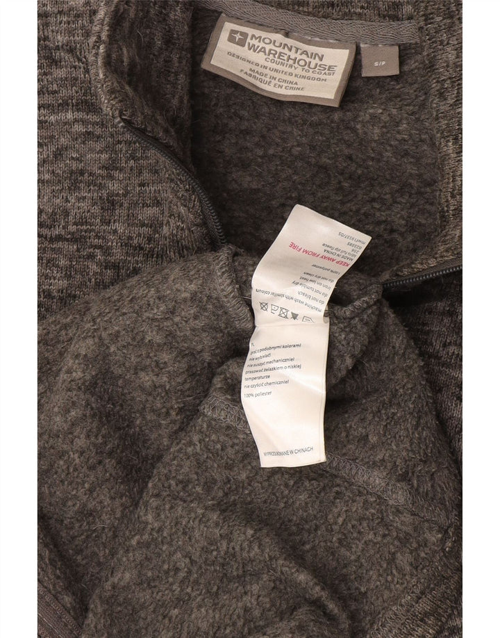 Mountain Warehouse Mens Tracksuit Top Jacket Small Grey Flecked Polyester