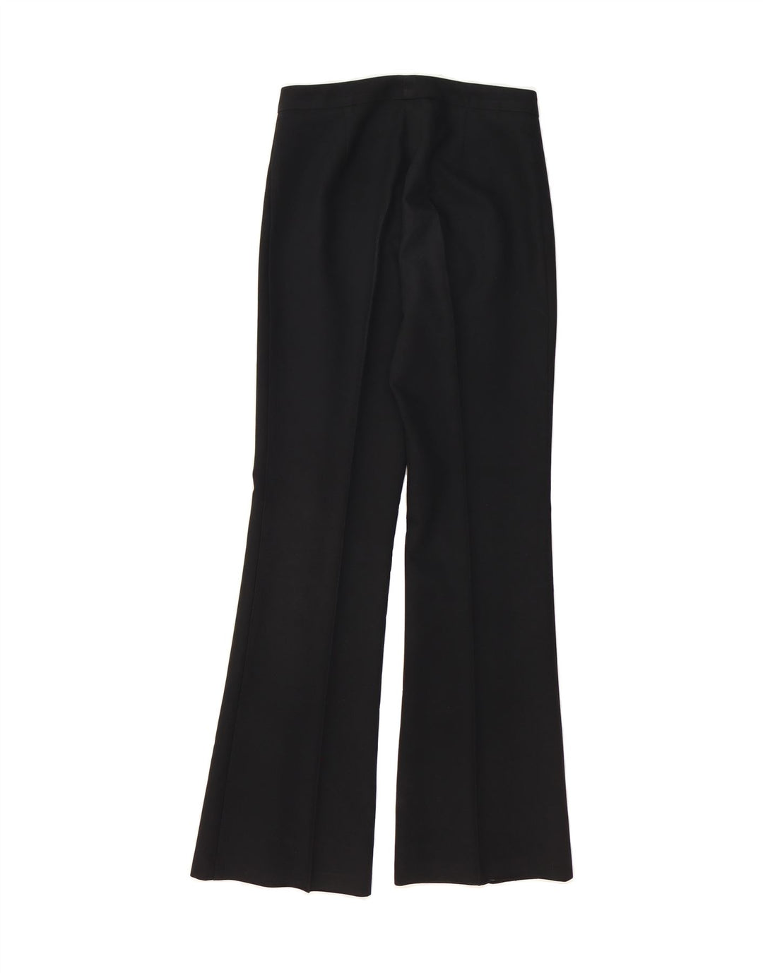 BENETTON Womens Flare Casual Trousers IT 40 Small W28 L32 Black Polyester Vintage Benetton and Second-Hand Benetton from Messina Hembry 