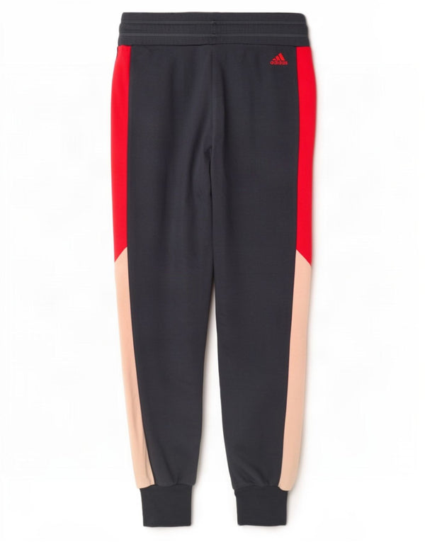 Adidas Womens Tracksuit Trousers Joggers UK 8/10 Small Navy Blue