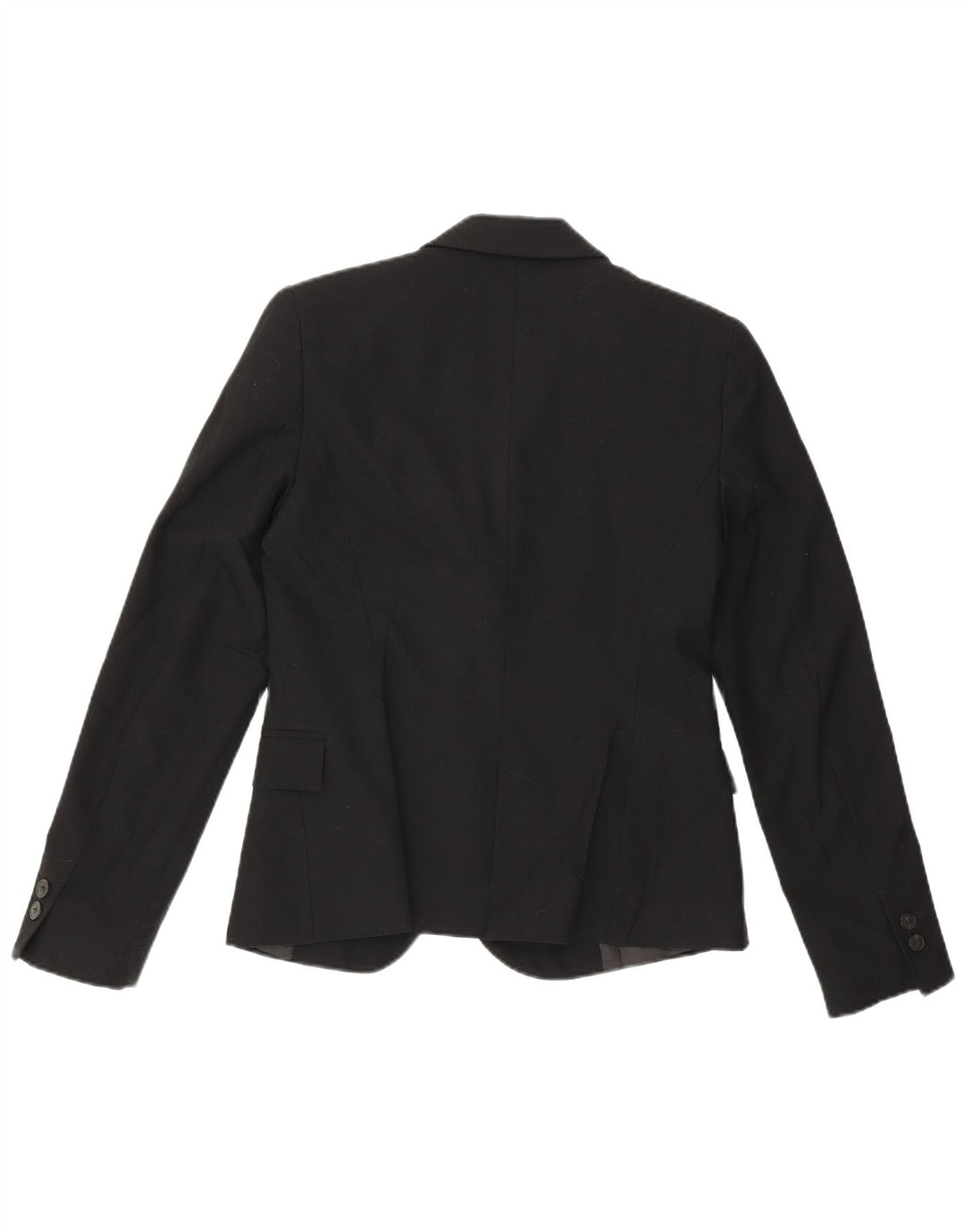 Zara Womens 1 Button Blazer Jacket EU 36 XS Black Polyester
