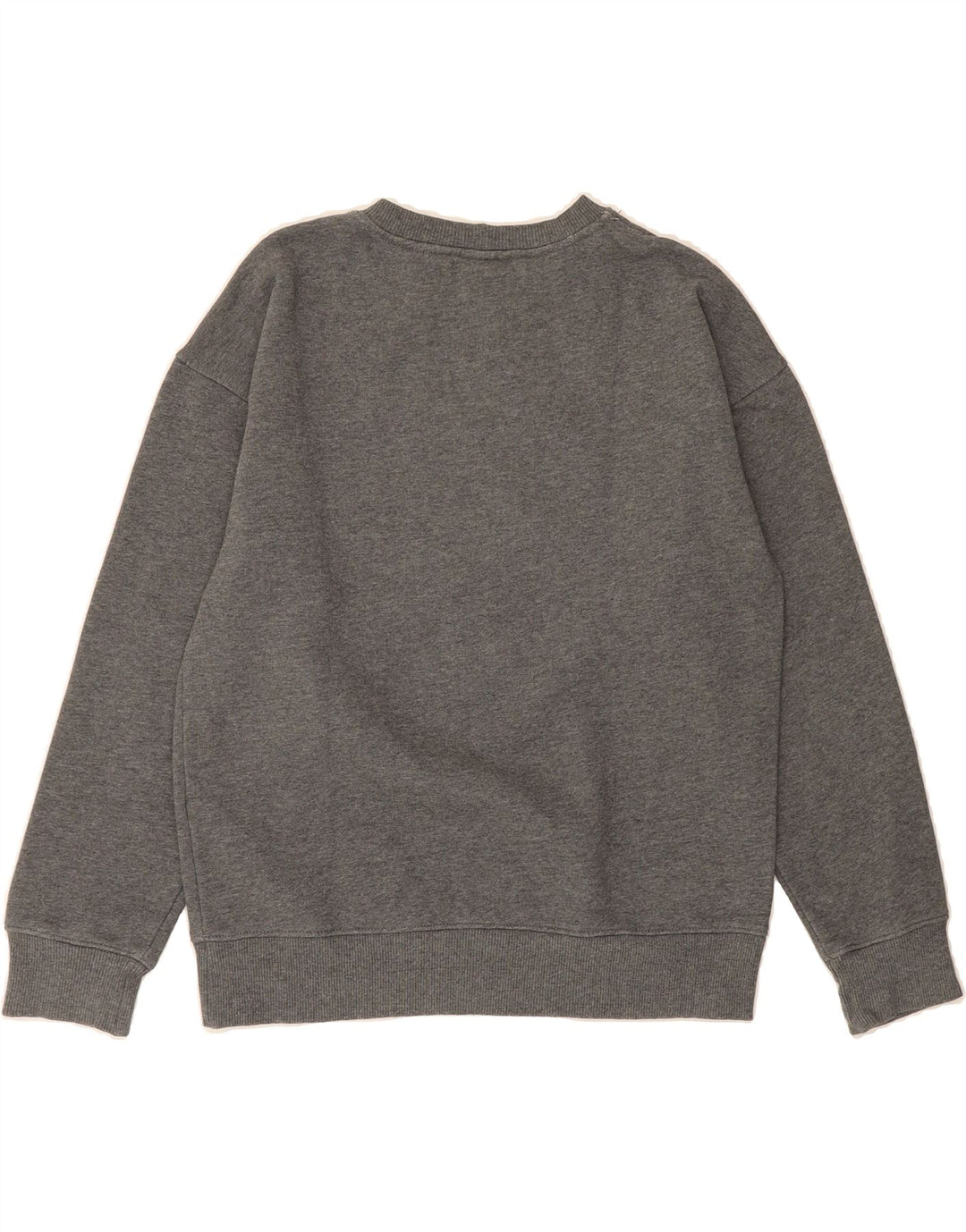 BENETTON Womens Graphic Sweatshirt Jumper UK 10 Small Grey Cotton Modern Vintage Benetton and Second-Hand Benetton from Messina Hembry 