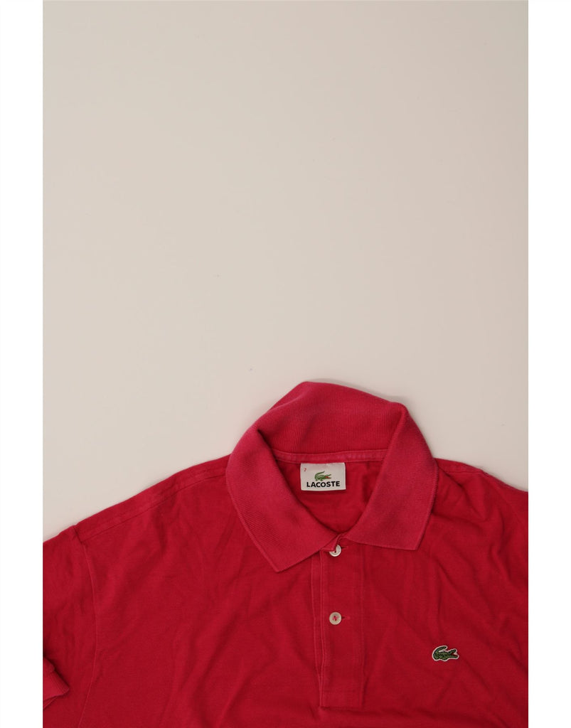 LACOSTE Mens Polo Shirt Size 7 2XL Pink Cotton Vintage Lacoste and Second-Hand Lacoste from Messina Hembry 