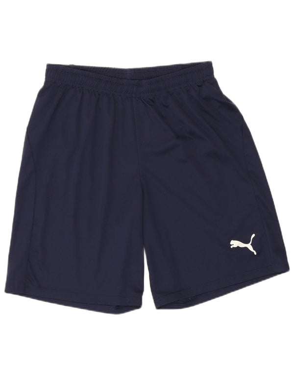 Puma Mens Sport Shorts Medium Navy Blue Polyester