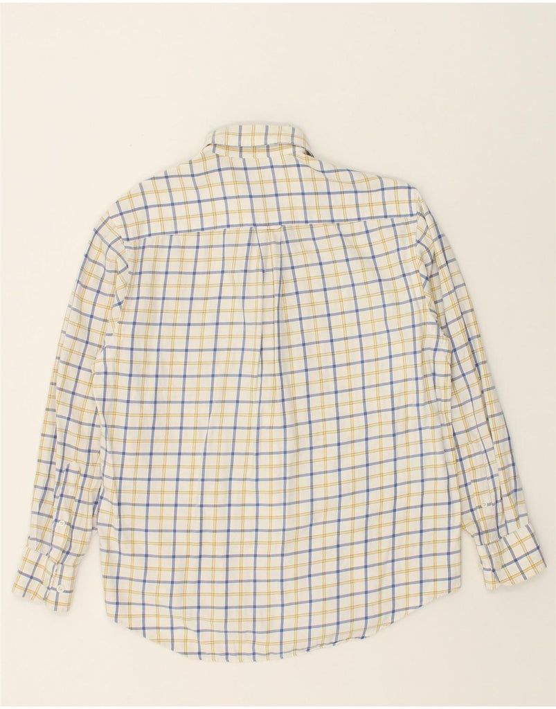 NAUTICA Mens Shirt Small White Check Cotton | Vintage Nautica | Thrift | Second-Hand Nautica | Used Clothing | Messina Hembry 