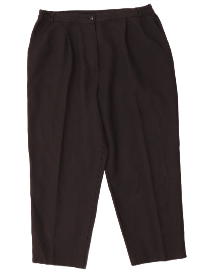 Marks & Spencer Womens Cropped Trousers W36 L25 Black