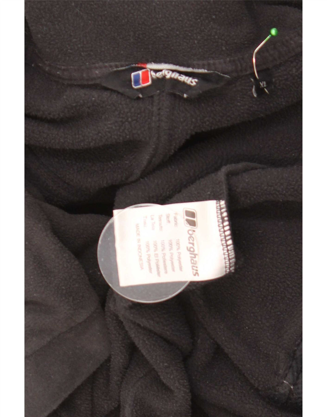 Berghaus Mens Liner Fleece Jacket UK 42 XL Black Polyester