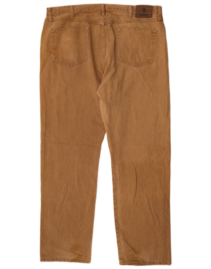 Wrangler Mens Straight Jeans W40 L32  Beige Cotton