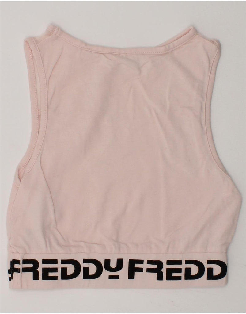 FREDDY Girls Graphic Vest Top 7-8 Years Pink Cotton | Vintage Freddy | Thrift | Second-Hand Freddy | Used Clothing | Messina Hembry 