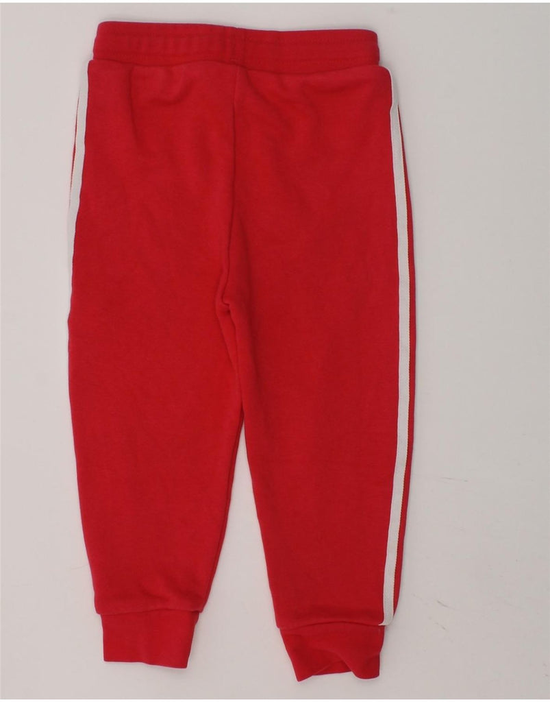 ADIDAS Girls Graphic Tracksuit Trousers Joggers 2-3 Years Red Cotton | Vintage Adidas | Thrift | Second-Hand Adidas | Used Clothing | Messina Hembry 