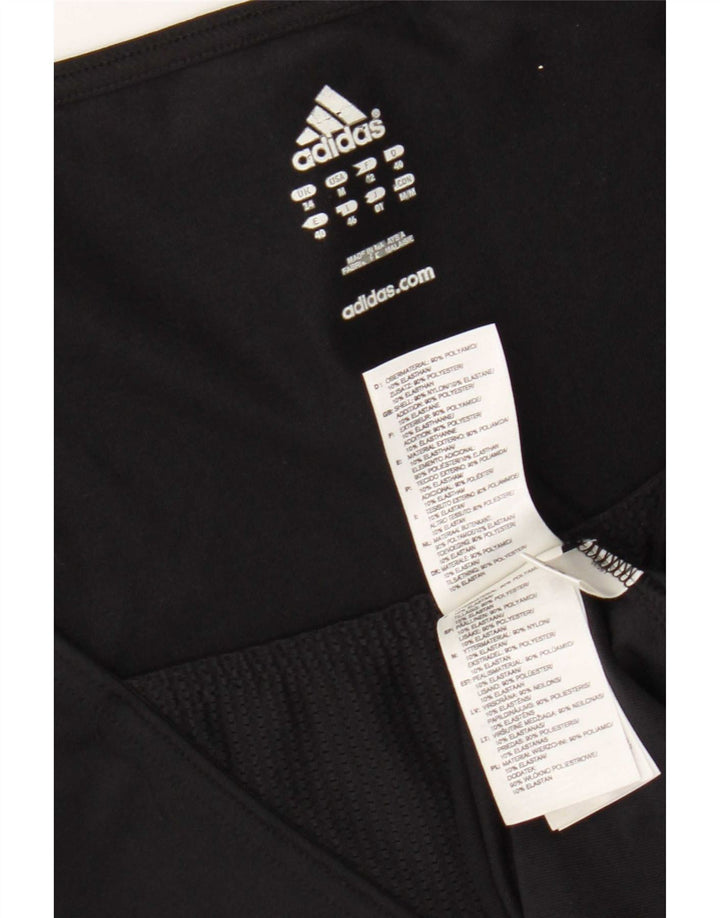 Adidas Womens Climalite Vest Top UK 14 Medium Black Colourblock Polyester