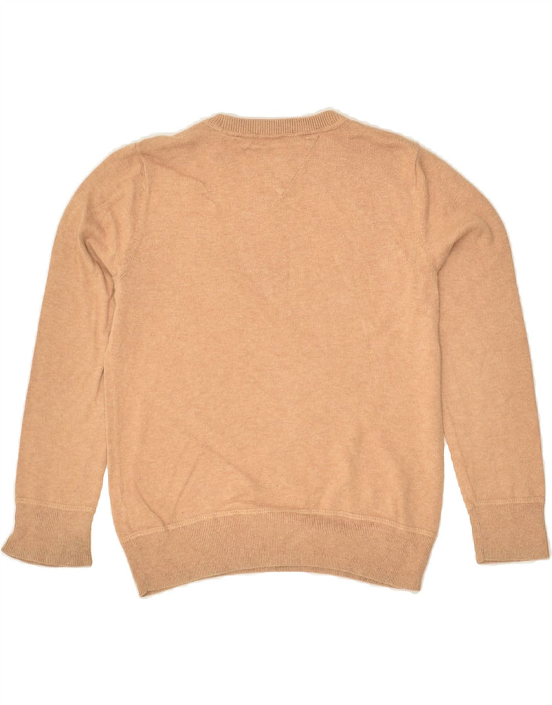 TOMMY HILFIGER Boys Crew Neck Jumper Sweater 7-8 Years Brown Cotton | Vintage Tommy Hilfiger | Thrift | Second-Hand Tommy Hilfiger | Used Clothing | Messina Hembry 