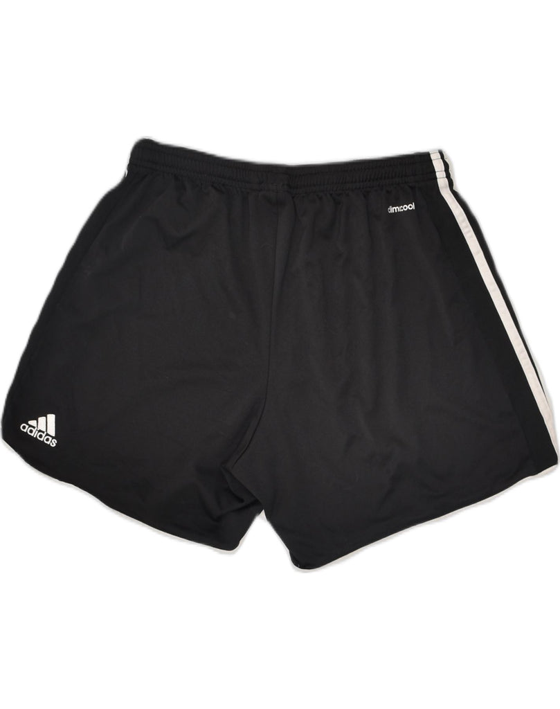 ADIDAS Womens Climacool Sport Shorts UK 12/14 Medium Black Polyester | Vintage Adidas | Thrift | Second-Hand Adidas | Used Clothing | Messina Hembry 