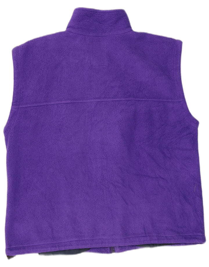 Cape Horn Mens Fleece Gilet UK 40 Large Purple Polyester
