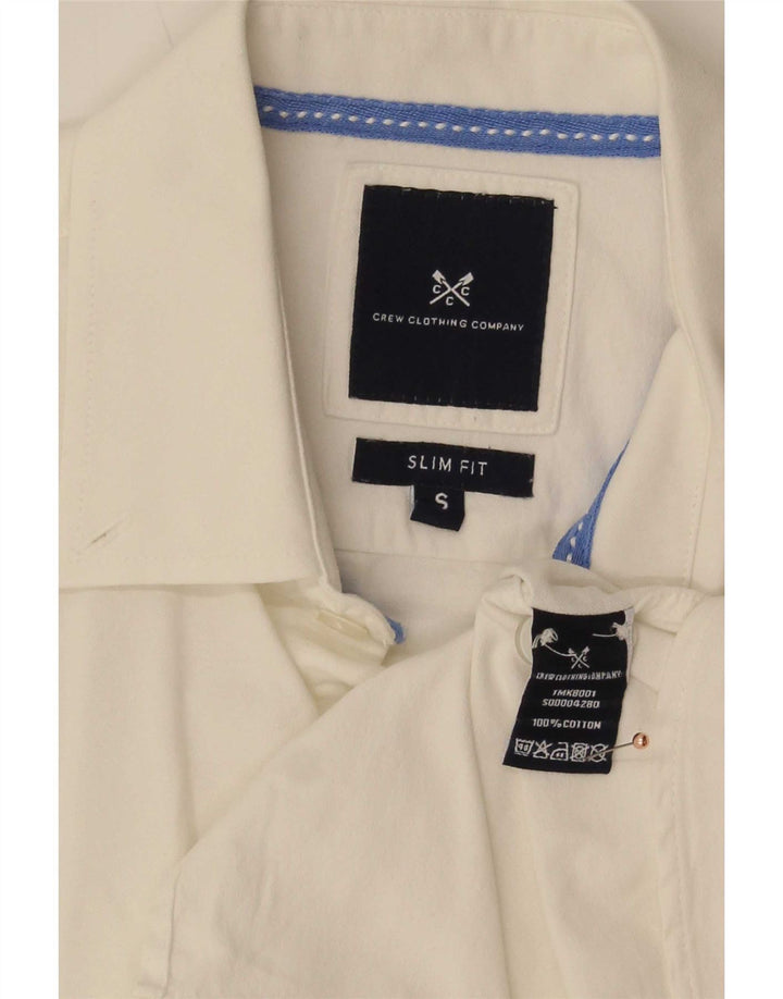 Crew Clothing Mens Slim Fit Shirt Small White Cotton