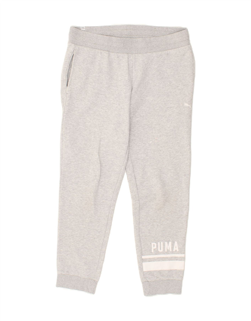 PUMA Womens Graphic Tracksuit Trousers Joggers UK 14 Large Grey Flecked Vintage Puma and Second-Hand Puma from Messina Hembry 