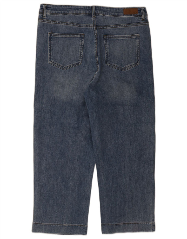 Fat Face Womens Cropped Jeans UK 12 Medium W32 L23 Blue Cotton