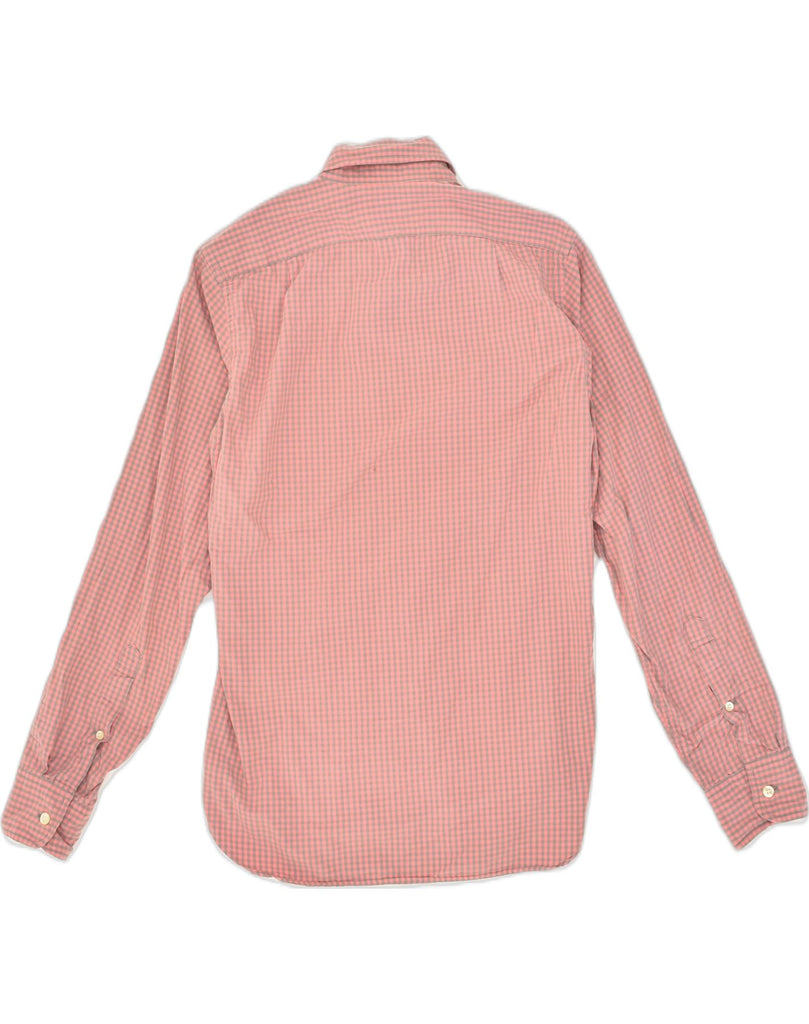 J. CREW Mens Slim Fit Shirt XS Pink Gingham Cotton | Vintage J. Crew | Thrift | Second-Hand J. Crew | Used Clothing | Messina Hembry 