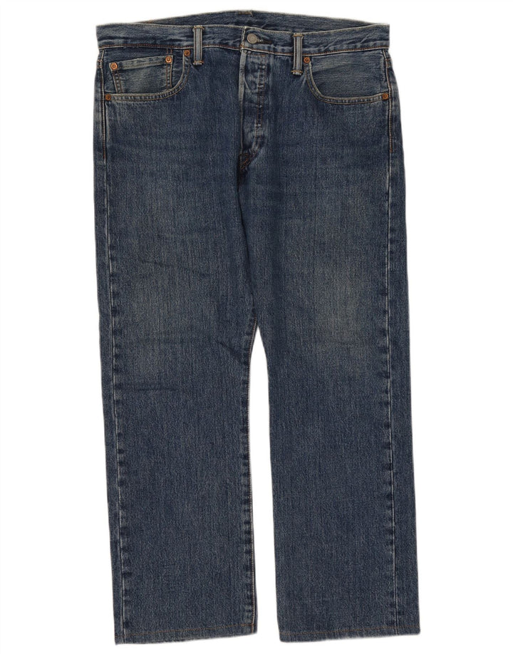 Levi's Mens 501 Straight Jeans W34 L26 Blue Cotton