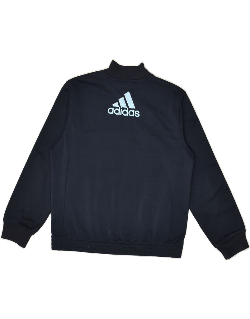 ADIDAS Boys Tracksuit Top Jacket 7-8 Years Black Colourblock Polyester | Vintage Adidas | Thrift | Second-Hand Adidas | Used Clothing | Messina Hembry 