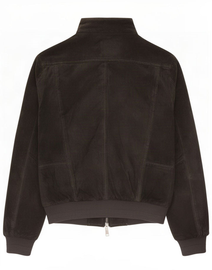 Antony Morato Mens Suede Jacket UK 36 Small Grey Leather