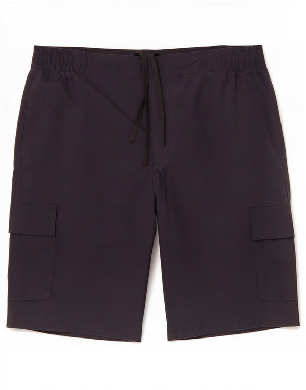 Marks & Spencer Mens Cargo Shorts Large W34 Black Polyamide