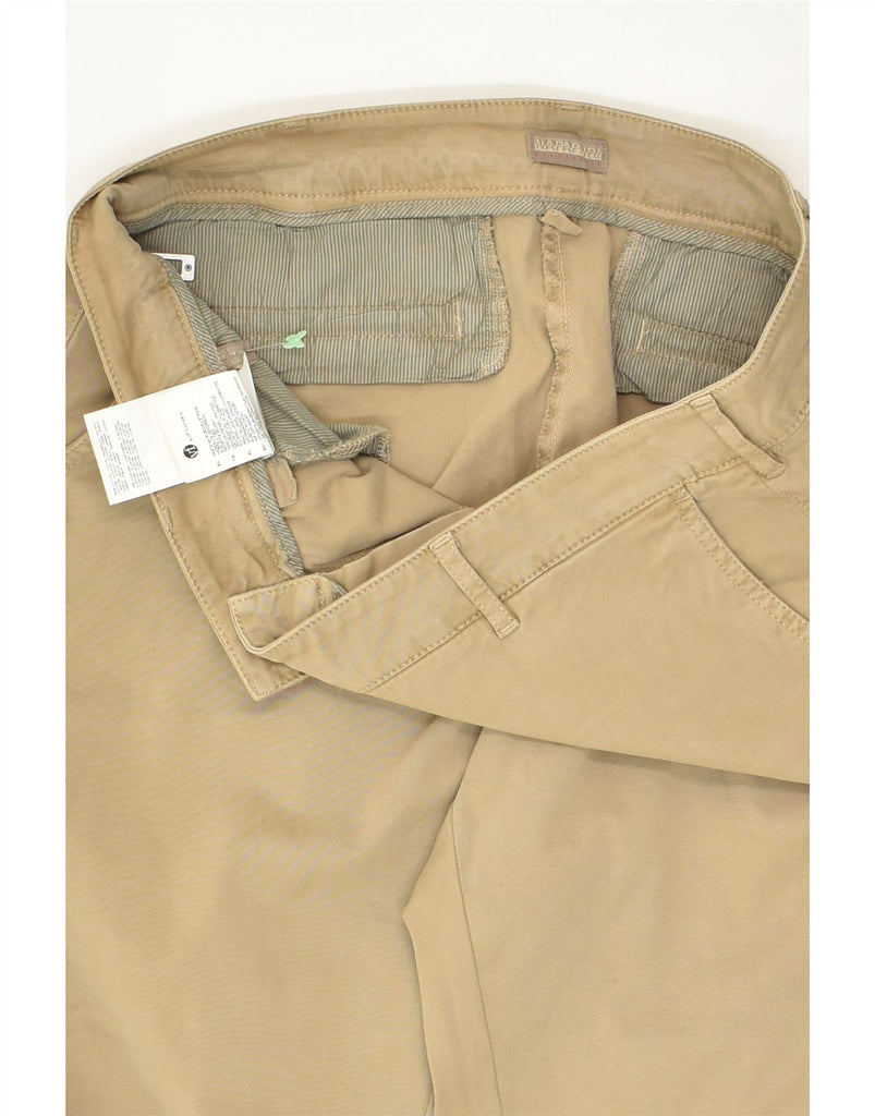 NAPAPIJRI Womens Slim Chino Trousers IT 46 Large W34 L32 Beige Cotton | Vintage Napapijri | Thrift | Second-Hand Napapijri | Used Clothing | Messina Hembry 