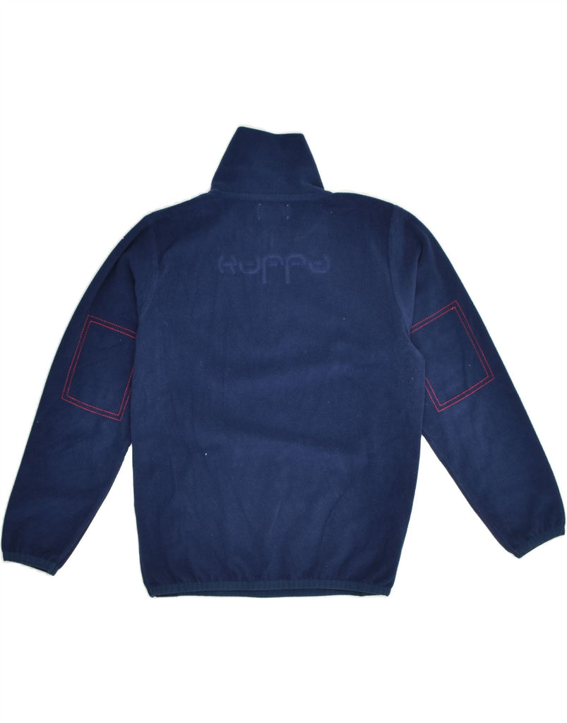 KAPPA Boys Zip Neck Fleece Jumper 9-10 Years Large Navy Blue Polyester | Vintage Kappa | Thrift | Second-Hand Kappa | Used Clothing | Messina Hembry 