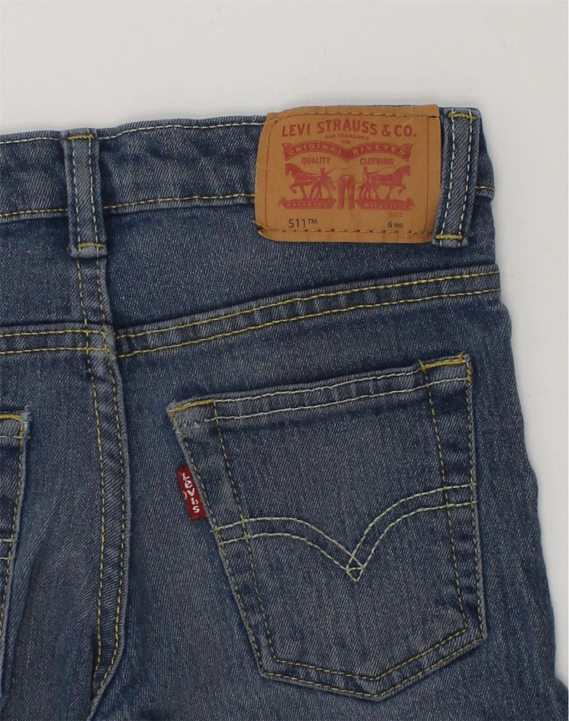 LEVI STRAUSS & CO Girls 511 Slim Jeans 5-6 Years W22 L20  Blue Cotton | Vintage Levi Strauss & Co | Thrift | Second-Hand Levi Strauss & Co | Used Clothing | Messina Hembry 