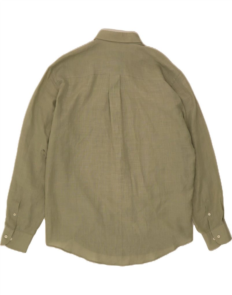 BURBERRY Mens Shirt XL Green Vintage Burberry and Second-Hand Burberry from Messina Hembry 