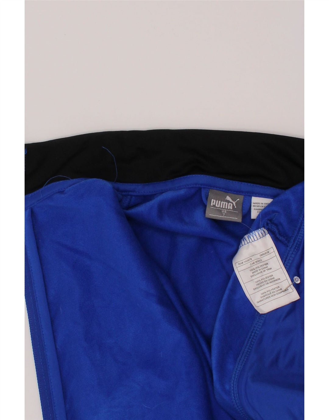 Puma Boys Graphic Tracksuit Top Jacket 6-7 Years Blue Polyester