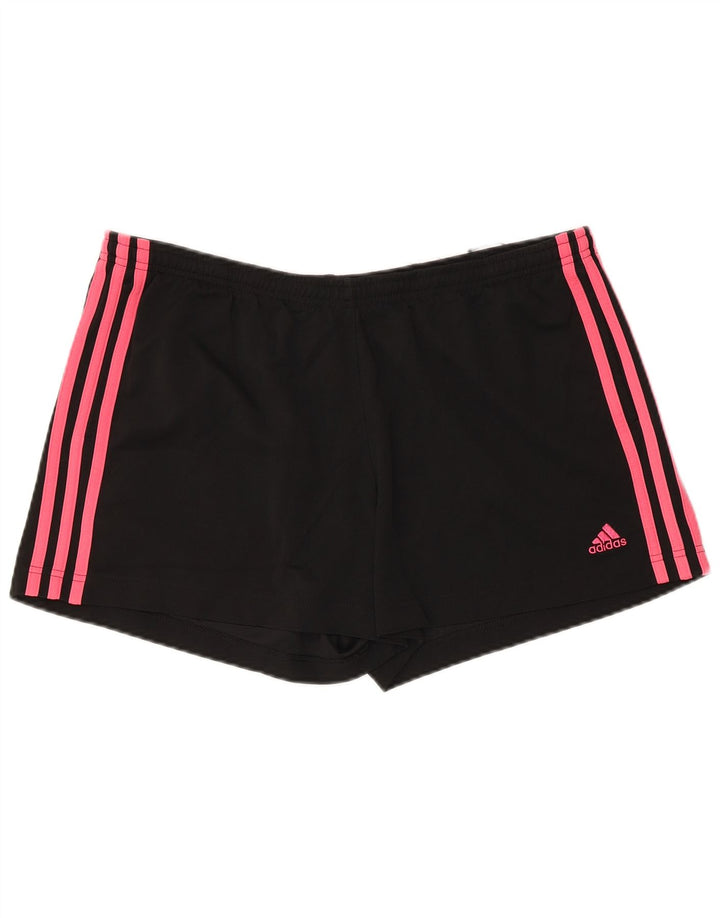 ADIDAS Womens Sport Shorts UK 18 XL  Black Polyester