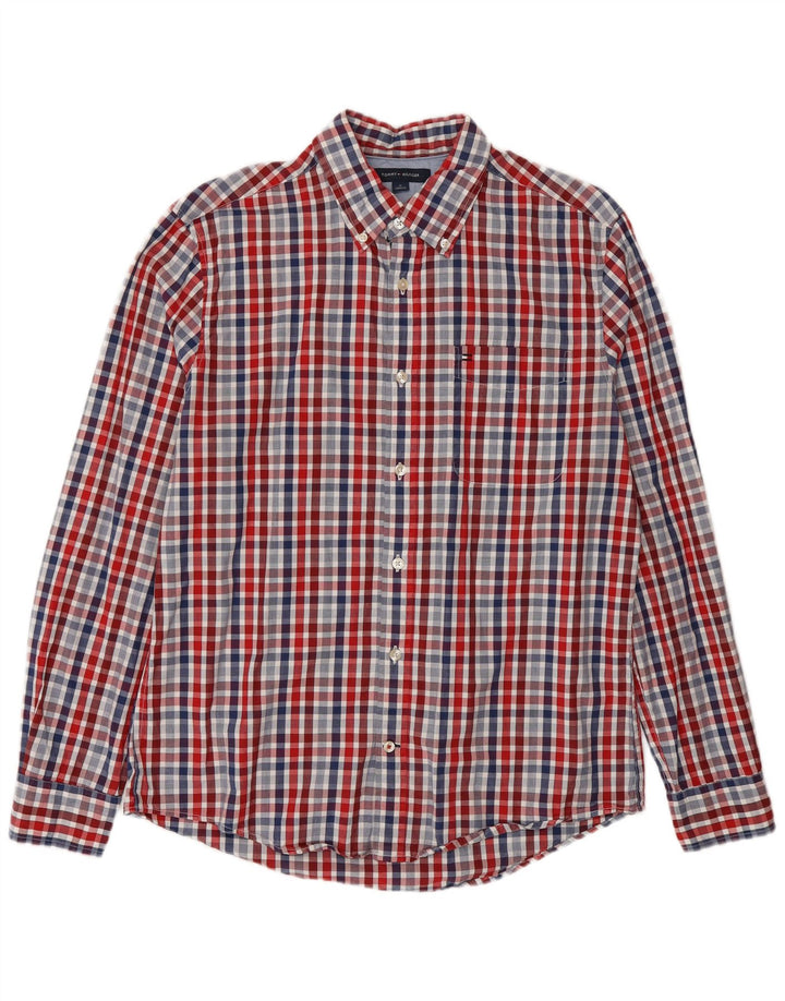 Tommy Hilfiger Mens Shirt Medium Multicoloured Gingham Cotton